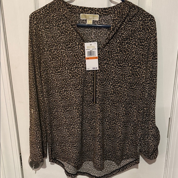 Michael Kors Animal Print Blouse